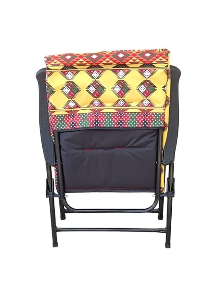 Foldable Camping Chair with Cusion Heavy Quality,Cushion Camping chair | Sadu Chair | Foldable Chair | Garden Chair | Fishing Chair | Travel Chair | Picnic Chair and Festival chair
