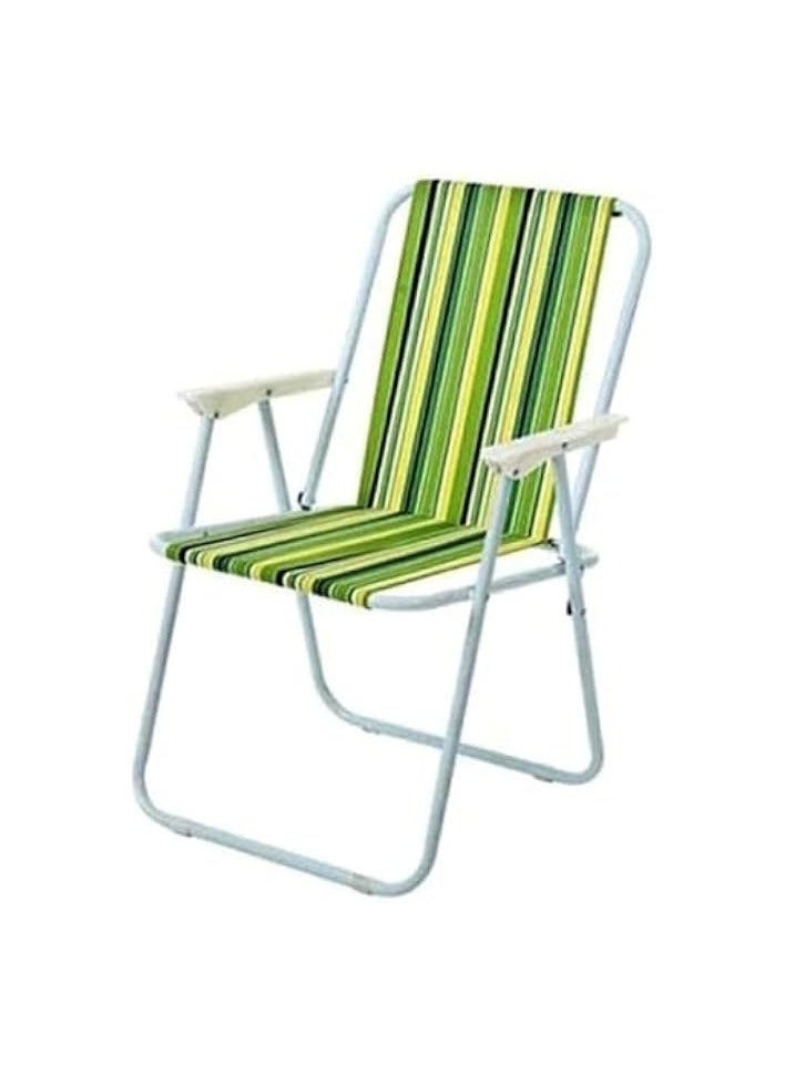 Foldable Camping Chair | Beach Chair (Mixed Colour)| Foldable Chair | Garden Chair | Fishing Chair | Travel Chair | Trip Chair | Light weight Picnic Chair and Festival Chair