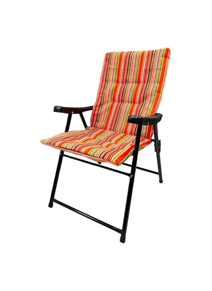 Foldable Camping Chair with Cusion Heavy Quality,Cushion Camping chair| Sadu Chair | Foldable Chair | Garden Chair | Fishing Chair | Travel Chair | Picnic Chair and Festival chair