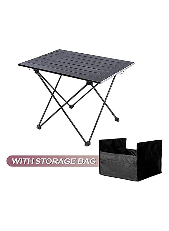 Portable Camping Table, Small Ultralight Camp Table With Storage Bag Folding Beach Table For Outdoor Picnic, Backpacks, Beach, Fishing, Bbq, Backyards