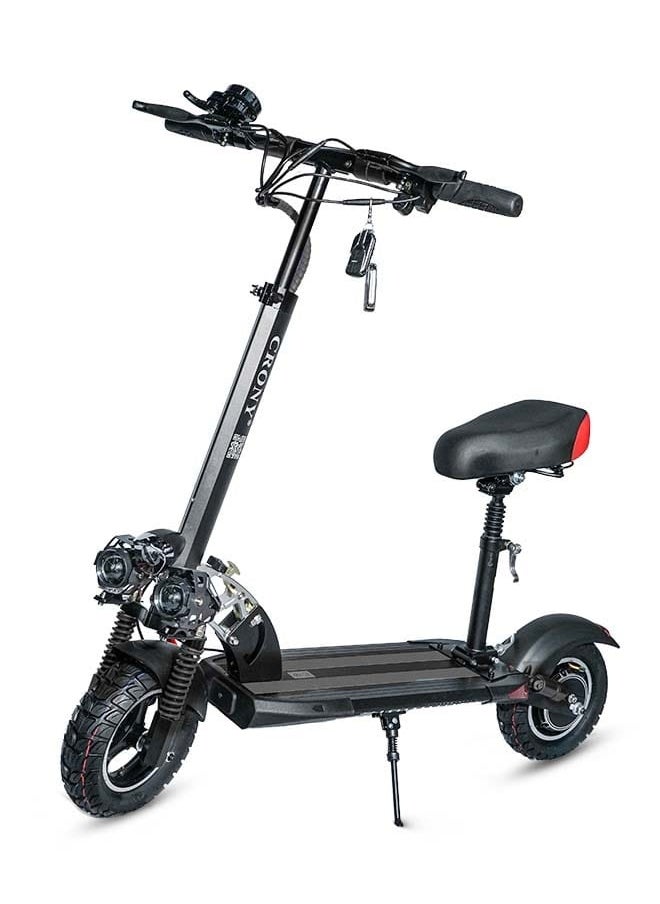 CRONY V10 Pro Fast Speed Electric Scooter for Adults Kids, Off-Road All-Terrain E-Scooter with 1200W Motor & Aluminum Frame, 20-40KM/H Speed, 120KG Max Load, Desert-Ready Design-Black