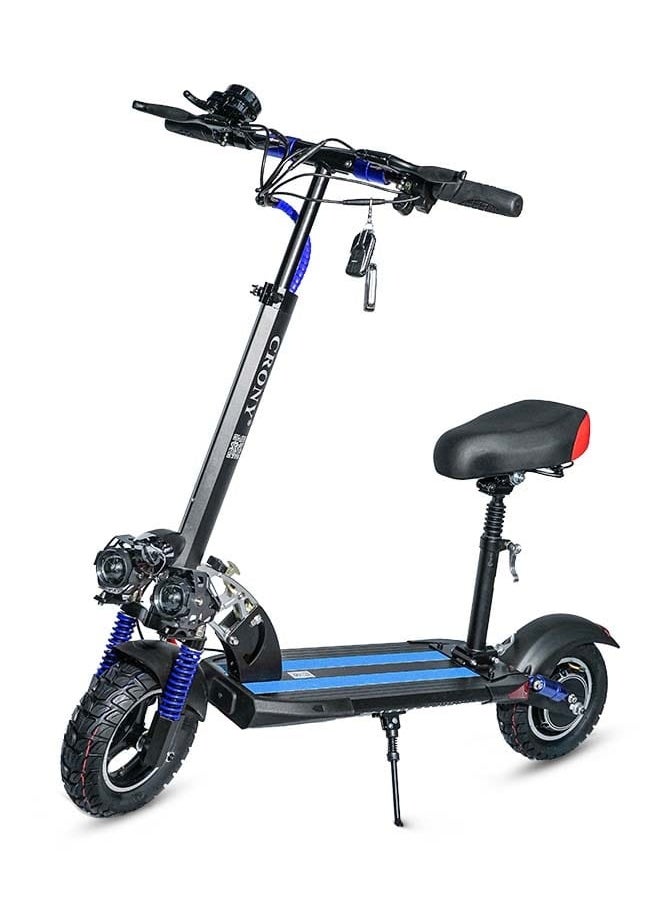 CRONY V10 Pro Fast Speed Electric Scooter for Adults Kids, Off-Road All-Terrain E-Scooter with 1200W Motor & Aluminum Frame, 20-40KM/H Speed, 120KG Max Load, Desert-Ready Design-Blue