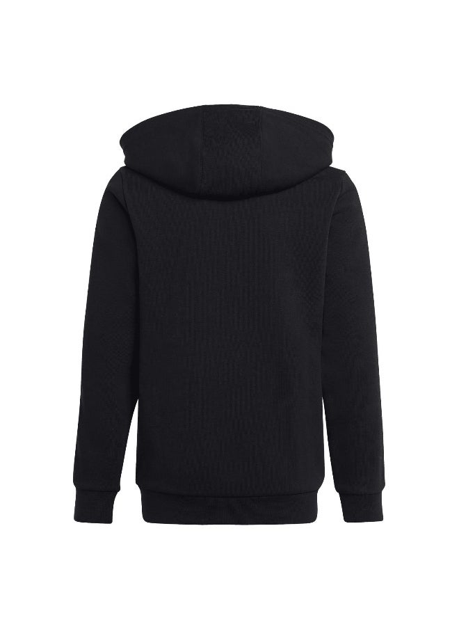 adidas U 3S Fl Fz Hood Black Training Track Tops 7-8Y