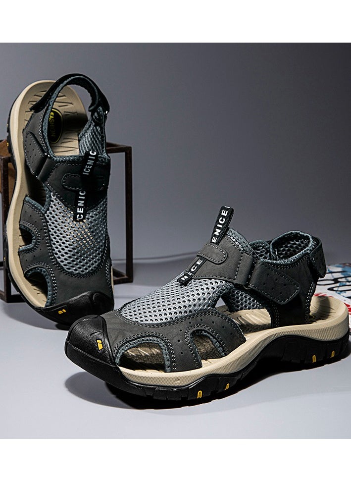 Men Fashion Summer Sport Sandals Beach Water Hiking Shoes Comfort Breathable Casual Non-slip Indoor Outdoor Sandal
