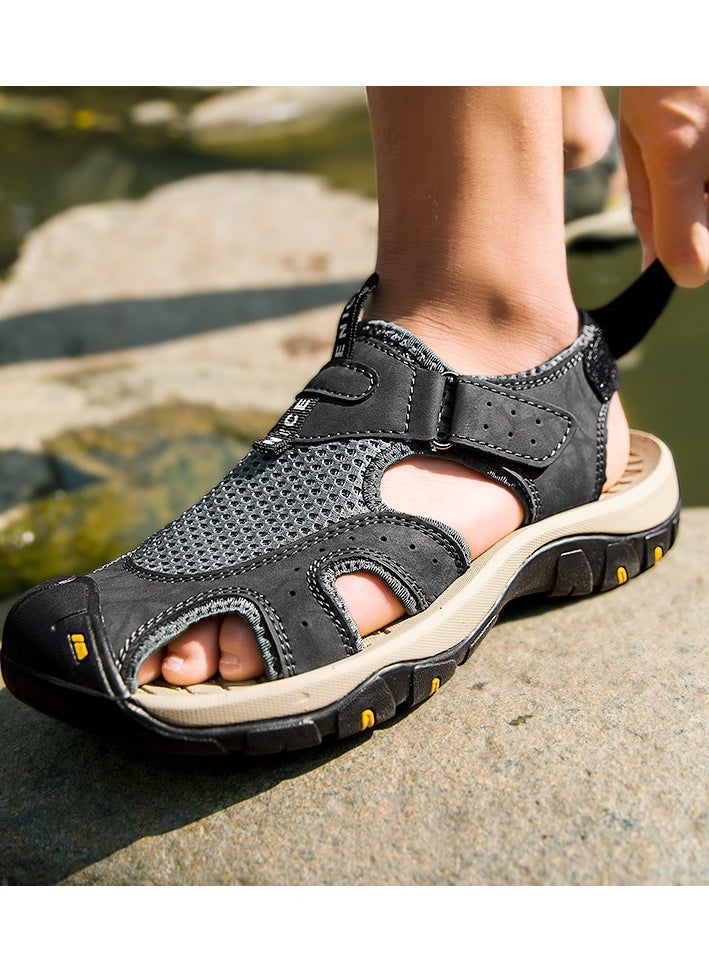 Men Fashion Summer Sport Sandals Beach Water Hiking Shoes Comfort Breathable Casual Non-slip Indoor Outdoor Sandal