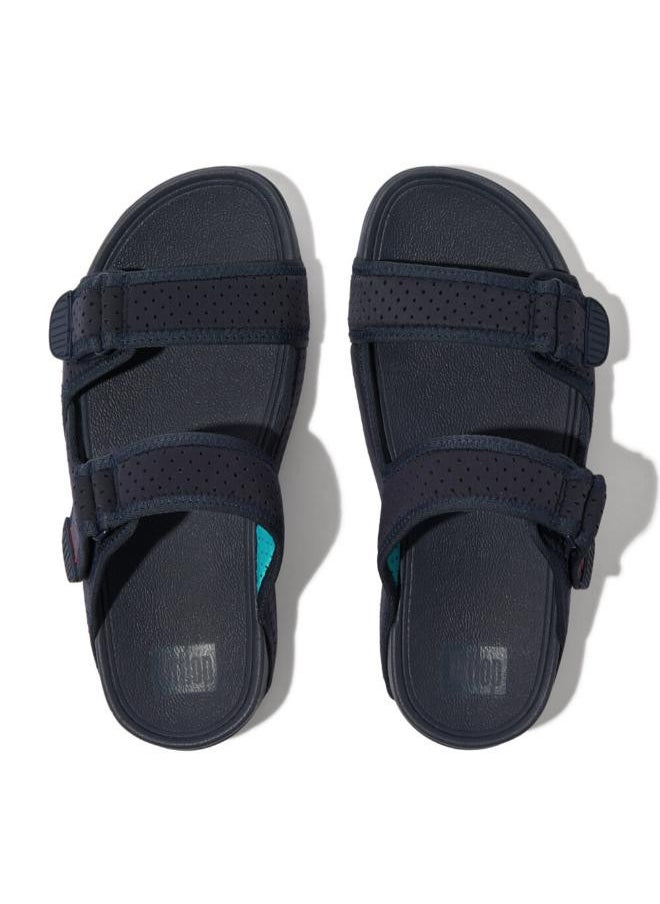 049-723 Fitflop Mens  Gogh Moc Adjustable Two-Bar Slides GE1-A30