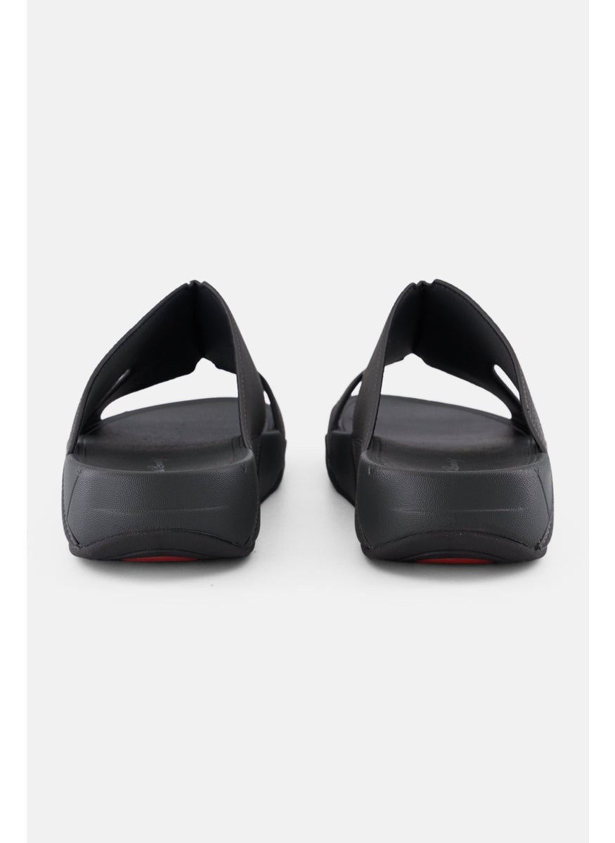 Men Slip On Arabic Sandals, Grey