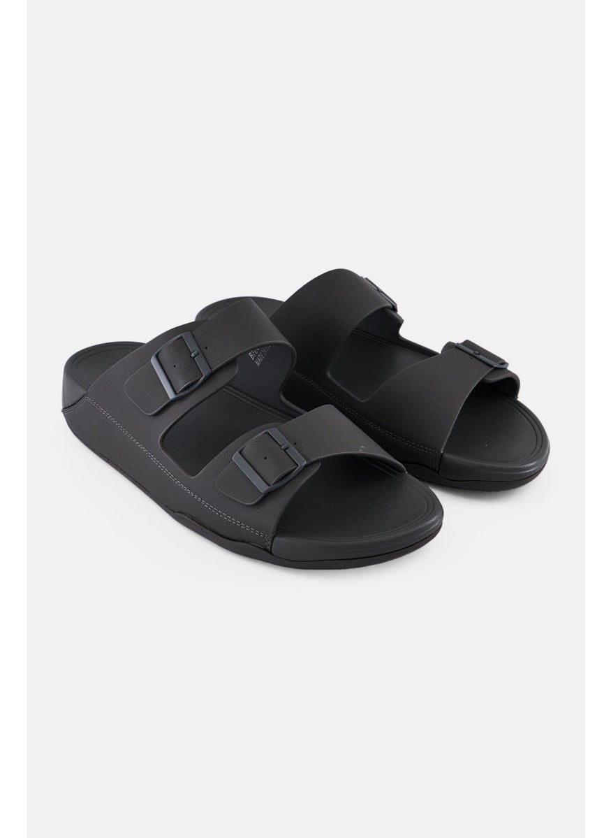 Men Slip On Cork Sandals, Grey