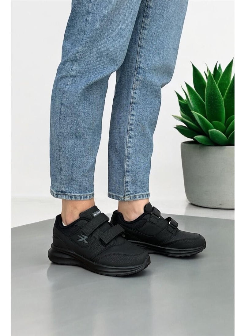 Women's Velcro Casual Sneakers Black