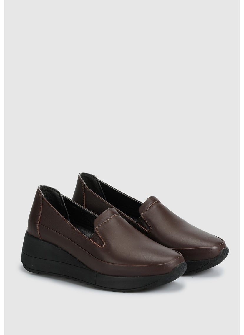 Brown Leather Women's Shoes