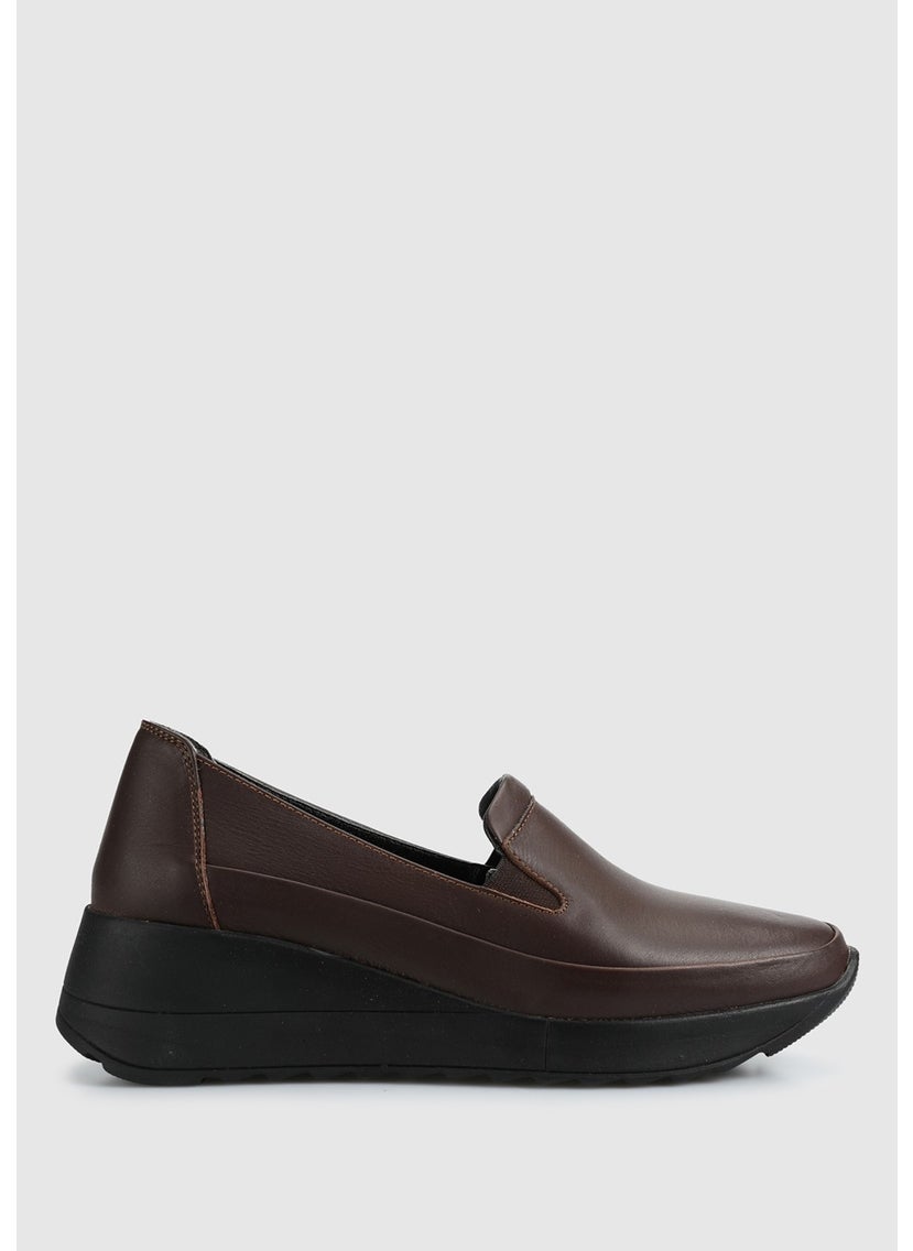 Brown Leather Women's Shoes