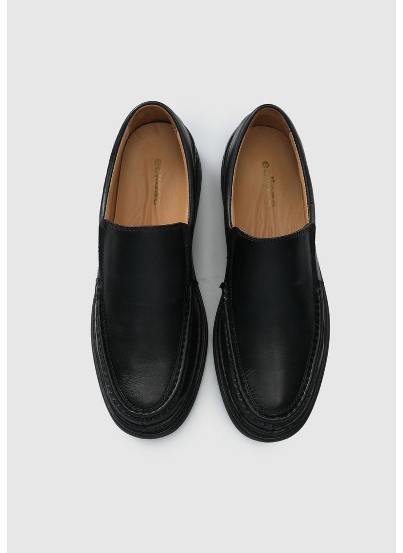 Black Leather Men's Shoes