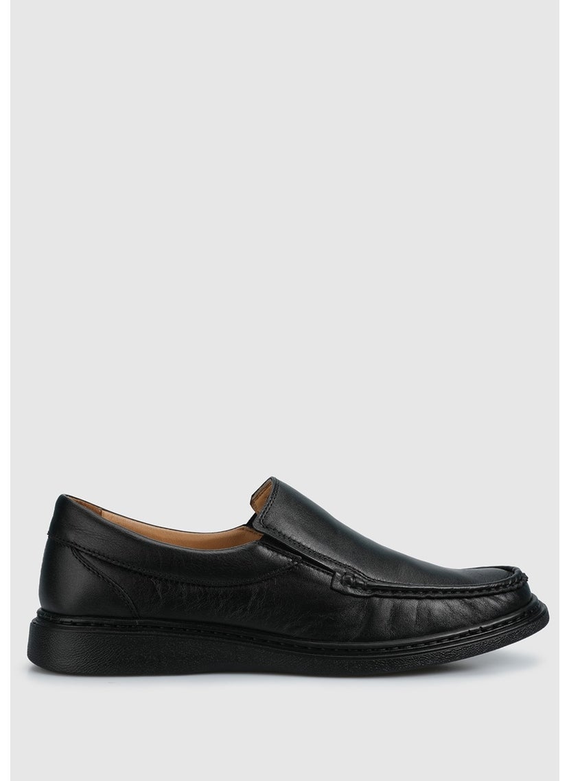 Black Leather Men's Shoes