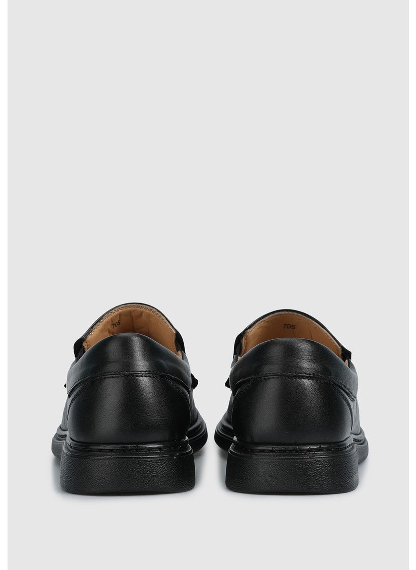 Black Leather Men's Shoes