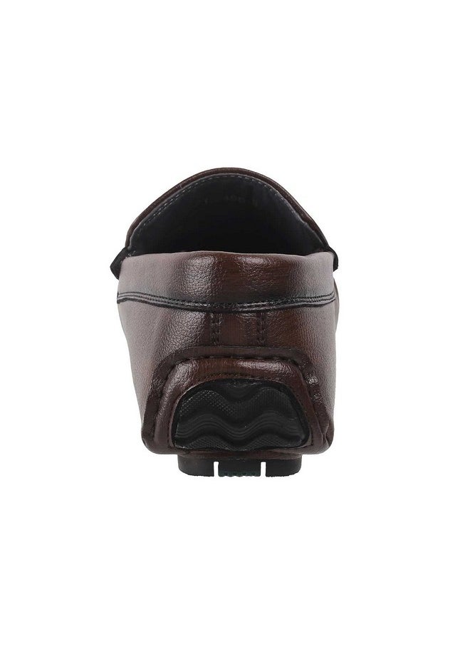 Mochi Mens Leather Brown Loafers (Size (9 UK (43 EU))