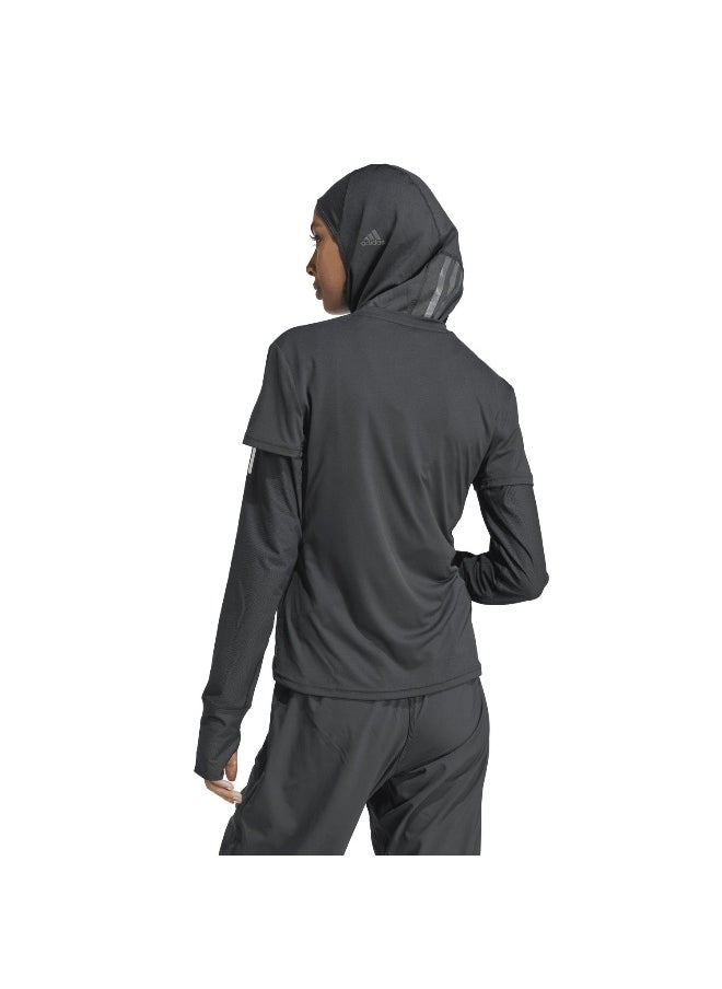 Adidas Adizero E Tee Black Running T-Shirts For Women 2Xs