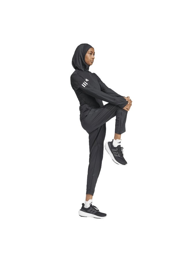 Adidas Adizero E Tee Black Running T-Shirts For Women 2Xs