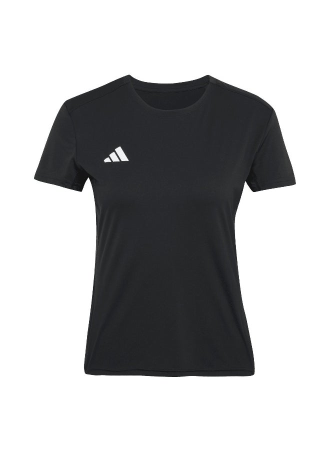 Adidas Adizero E Tee Black Running T-Shirts For Women 2Xs