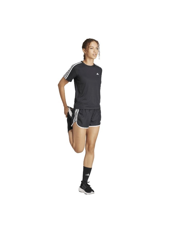 Adidas Otr E 3S Tee Black Running T-Shirts For Women 2Xs