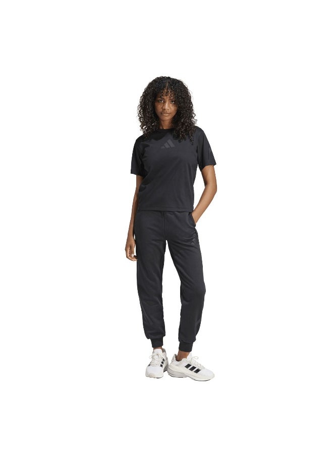 Adidas W Z.N.E. Tee Black Training T-Shirts For Women Xs