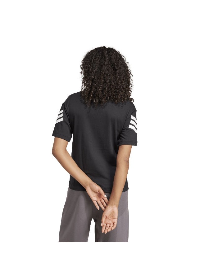 Adidas W Fi 3S Tee Black Training T-Shirts For Women 2Xs