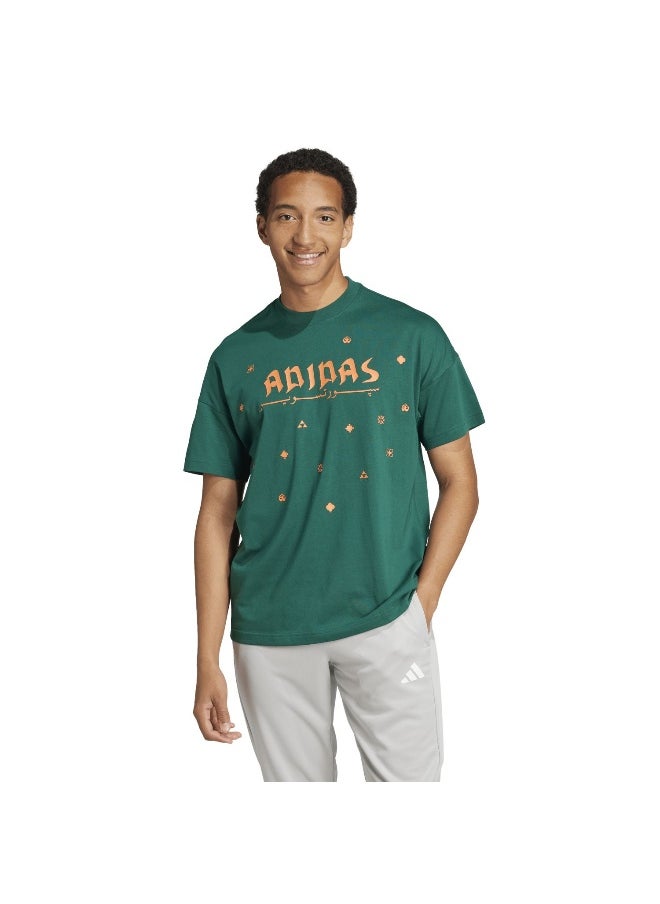Adidas U Ksa Tee Green Training T-Shirts For Unisex Xs