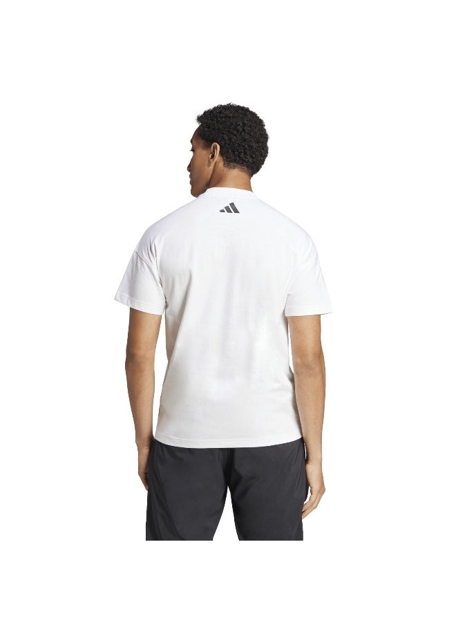 Adidas U Ksa Tee White Training T-Shirts For Unisex Xs