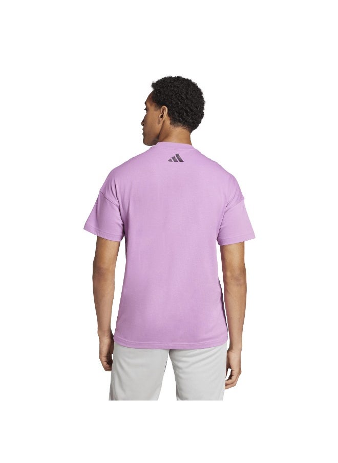 Adidas U Ksa Tee Purple Training T-Shirts For Unisex Xs