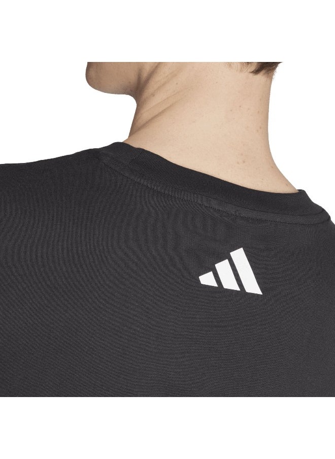 Adidas U Hot Gfx T Black Training T-Shirts For Unisex Xs