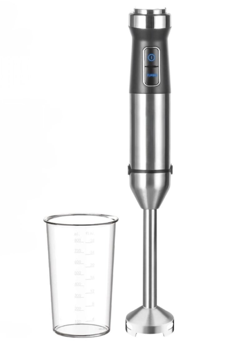 Hand Blender Heavy Duty 1200W– Adjustable Speed Immersion Blender with Titanium Blade & LED Light – Powerful Hand Mixer for Smoothies, Soups, Sauces, Purees & Baby Food