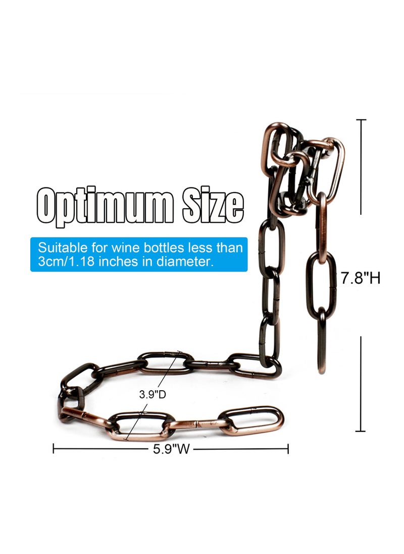 Magic  Bottle Holder, Floating  Holder Steel Link Chain  Stand Air-Hanging  Rack Gravity Defying  Holder Illusion  Bottle Holder Chain  Bottle Stand for Kitchen Bar