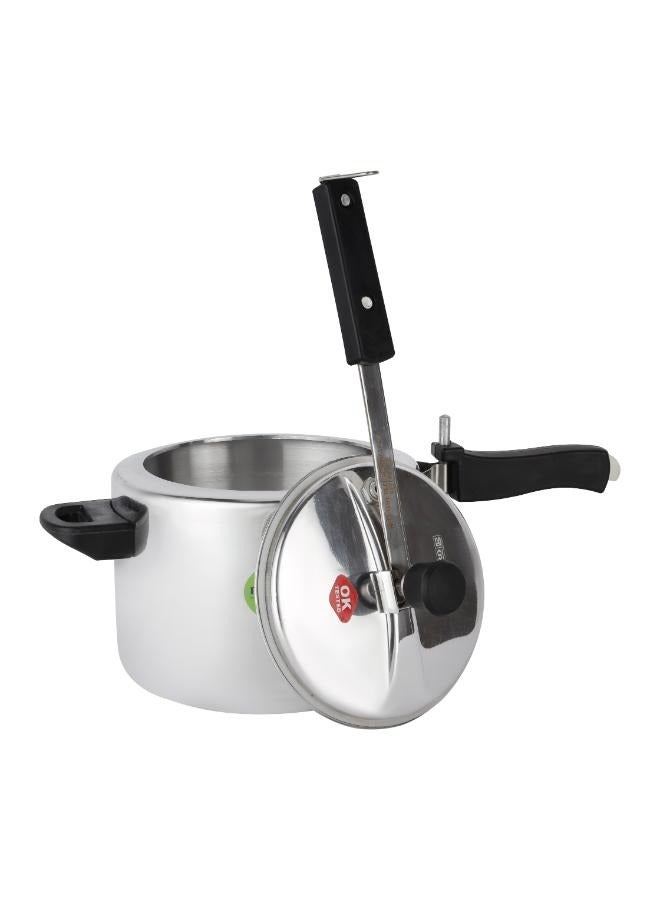 Royalford 5 liter and 3 liters Aluminum Pressure Cooker Combo| Durable Construction with Firm and Comfortable Handles/ Non-Induction SILVER 3 Litter and5 Littercm