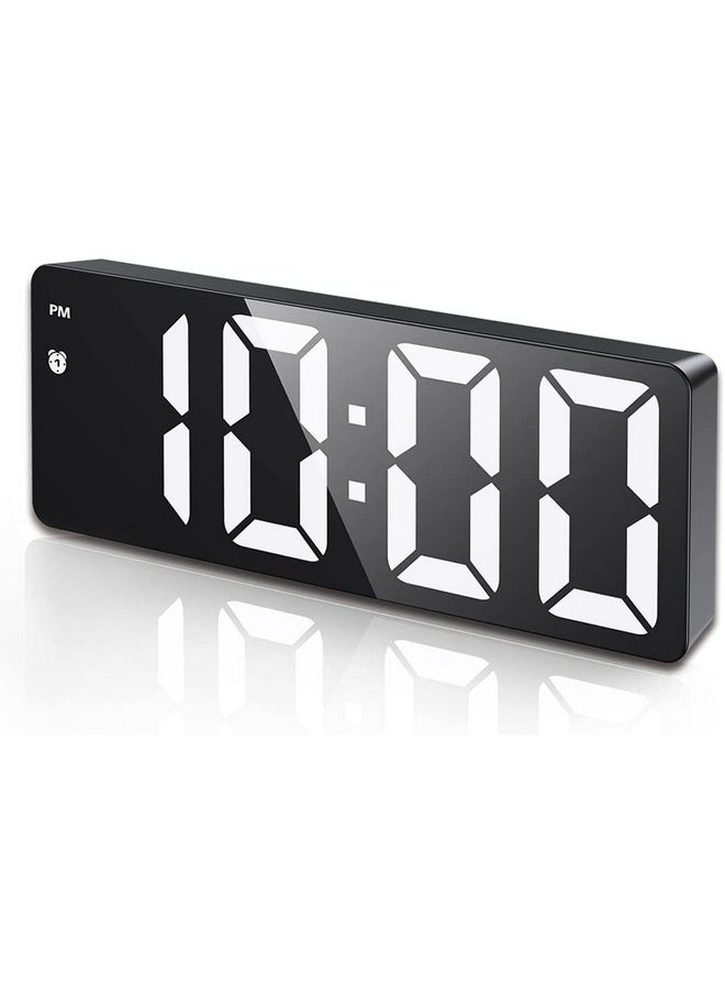 AMIR Digital Alarm Clock, [Upgraded Version] LED Clock for Bedroom, Electronic Desktop Clock with Type-C Port,Adjustable Brightness,DST,Snooze,12/24H Display for Home,Office