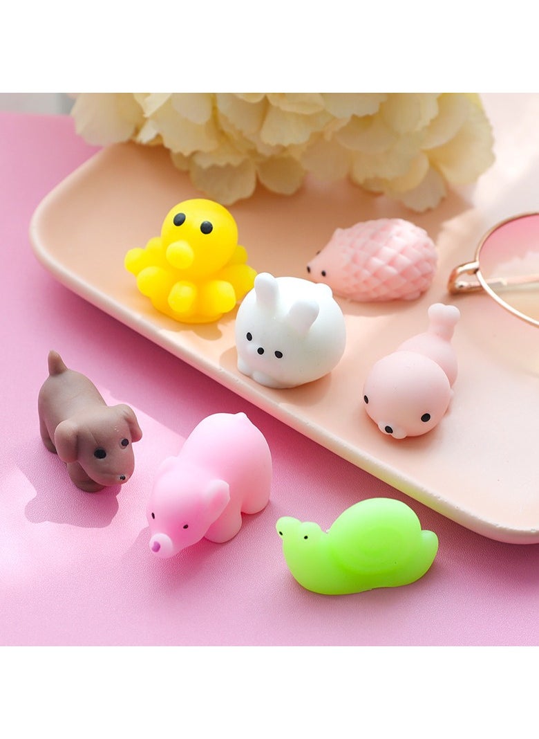 30 cute animal mini soft squeeze toys (this toy is not edible. Please play with children under the guidance of parents)