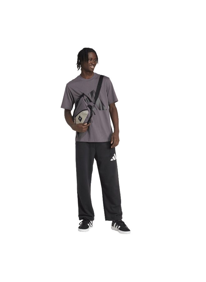 adidas essentials big logo single men graphic t-shirt