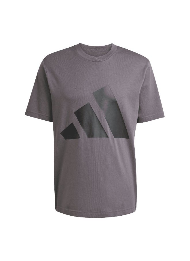 adidas essentials big logo single men graphic t-shirt