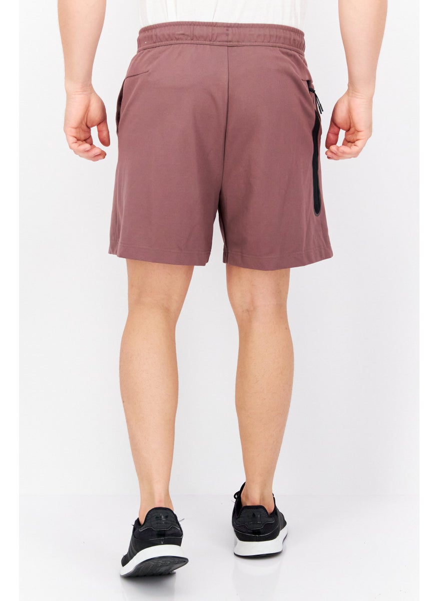 Men Sport Fit Training Shorts, Mauve