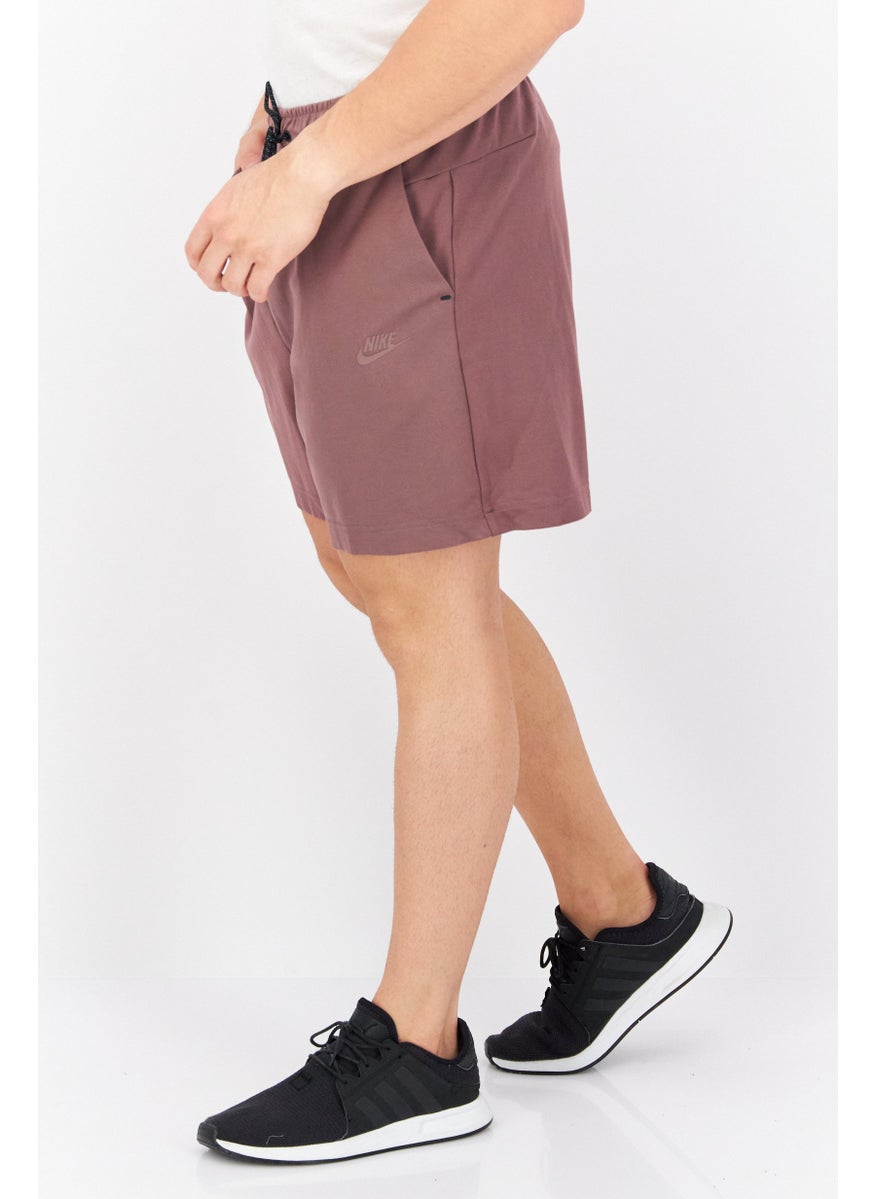 Men Sport Fit Training Shorts, Mauve