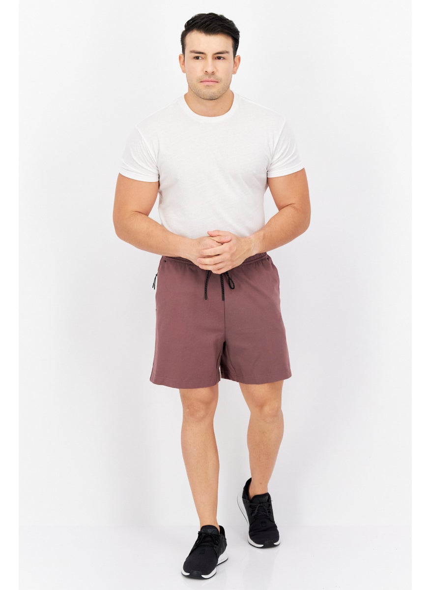 Men Sport Fit Training Shorts, Mauve