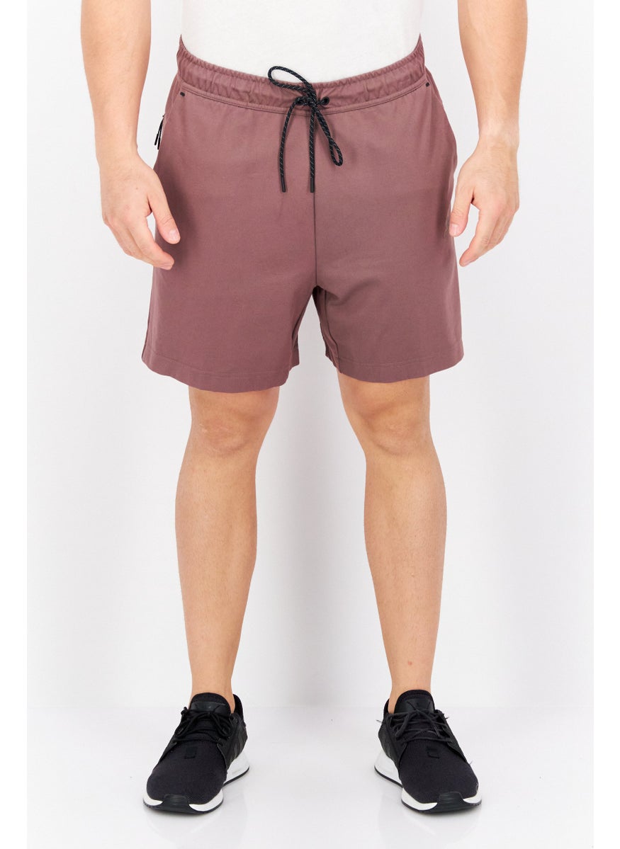 Men Sport Fit Training Shorts, Mauve