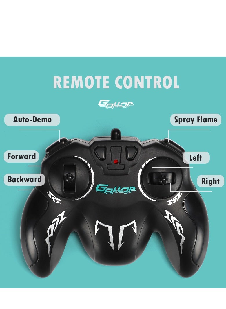 Remote Control Car,Drift High Speed Off Road RC Stunt Truck,4WD RC Car with 360° Rotating,2.4Ghz RC Crawler with Light & Sound Spray,Birthday Gift for 6 7 8 9 10 11 Year olds Kids Boys Girls