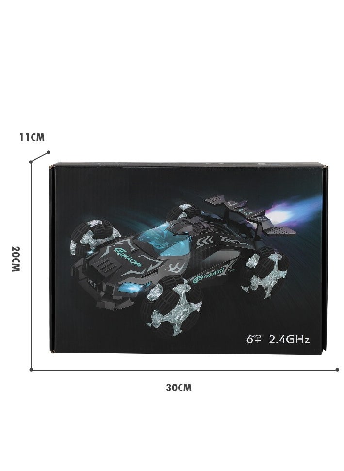 Remote Control Car,Drift High Speed Off Road RC Stunt Truck,4WD RC Car with 360° Rotating,2.4Ghz RC Crawler with Light & Sound Spray,Birthday Gift for 6 7 8 9 10 11 Year olds Kids Boys Girls