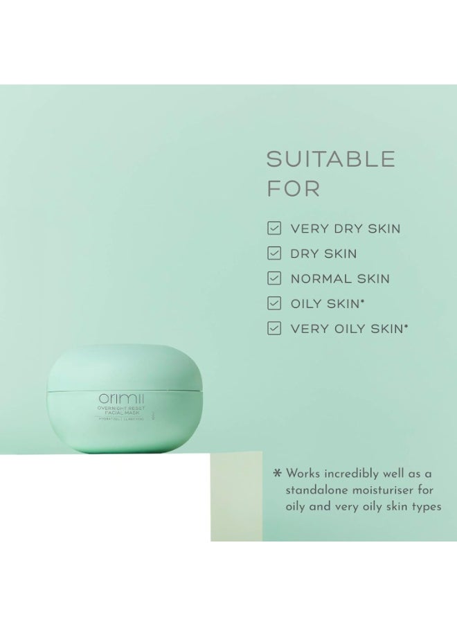 Sleeping Face Mask for Overnight Repair & Stress Relief (100ml) | Anti Oxidant Rich, Moisturizes, Soothes & Repairs Overnight | Lightweight 100% Natural Night Cream Gel For All Skin Types