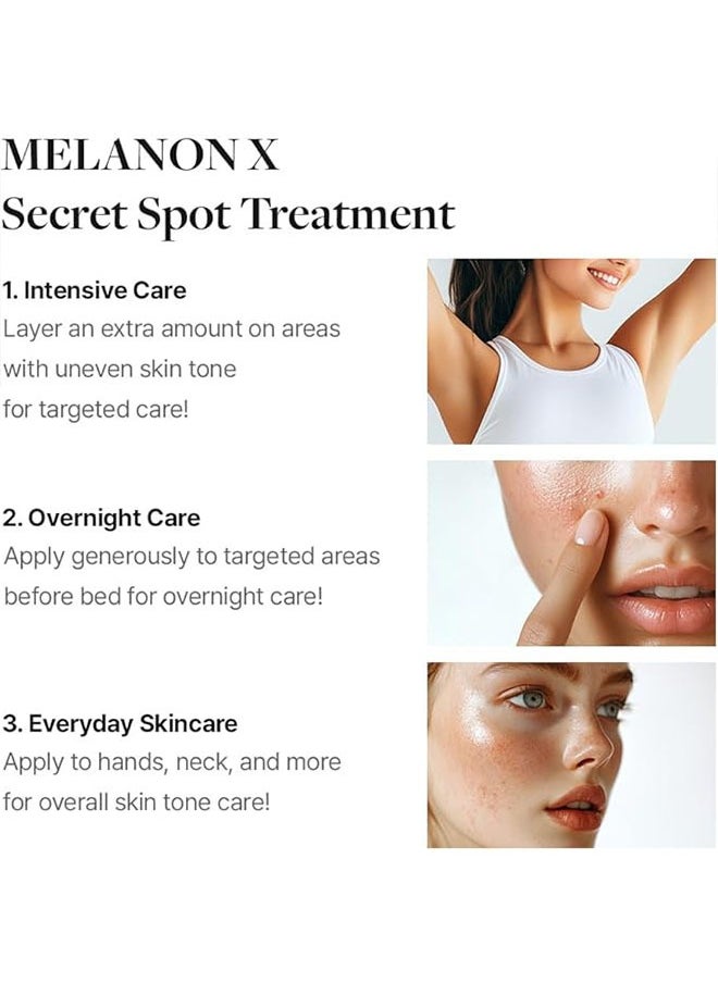 Melanon X Cream, Dark Spot Treatment Cream, Pigmentation Care, Hydration, Removal Cream for Face, Skin Barrier, Face Moisturizer