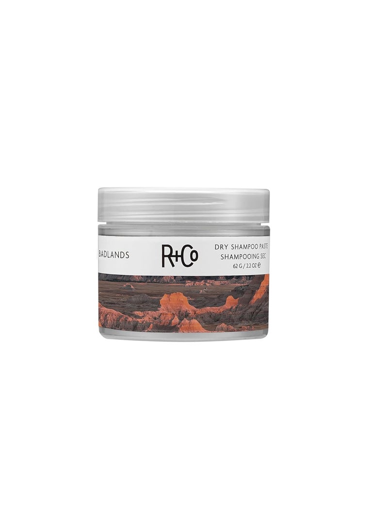 R+Co Badlands Dry Shampoo Paste | Part Dry Shampoo, Part Styling Paste | Adds Texture, Absorbs Oil, Matte Finish | 2.2 oz