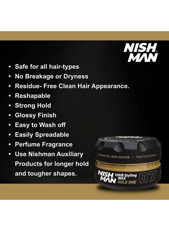 Nishman Hair Styling Wax Gold One 07 150 ml
