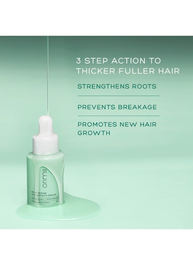 Root Repair Hair Growth Serum with Redensyl | Promotes Hair Growth, Prevents Breakage | Lightweight, Non-Sticky & Non-Greasy | Pregnancy Safe & Loved by Moms – 30ml