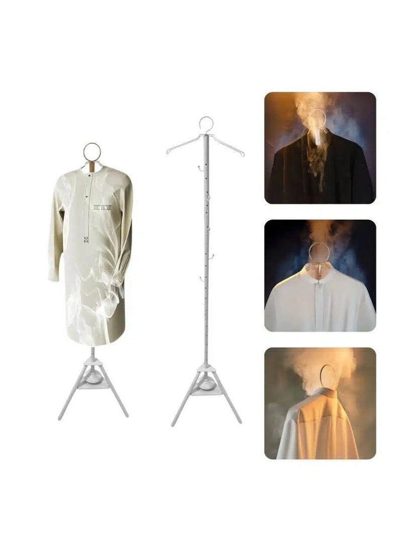Clothes Incense Burner Stand - 175cm long bakhoor burner stand hanger with cloth hooks and holes for steaming clothes