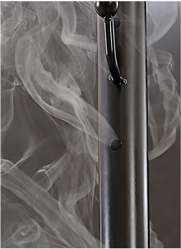 Clothes Incense Burner Stand - 175cm long bakhoor burner stand hanger with cloth hooks and holes for steaming clothes