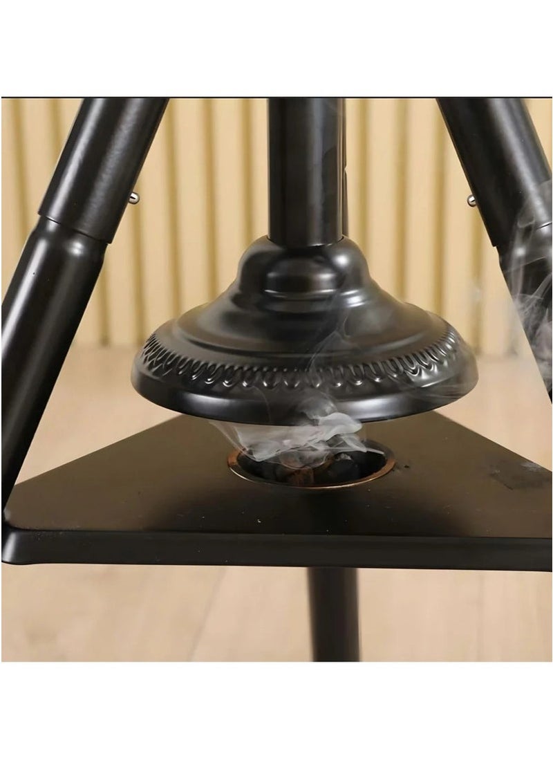 Clothes Incense Burner Stand - 175cm long bakhoor burner stand hanger with cloth hooks and holes for steaming clothes